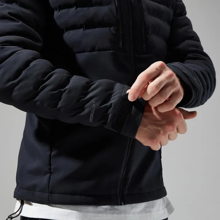 Insulated Men Berghaus Theran Hybrid Hooded Jacket 8211 Black