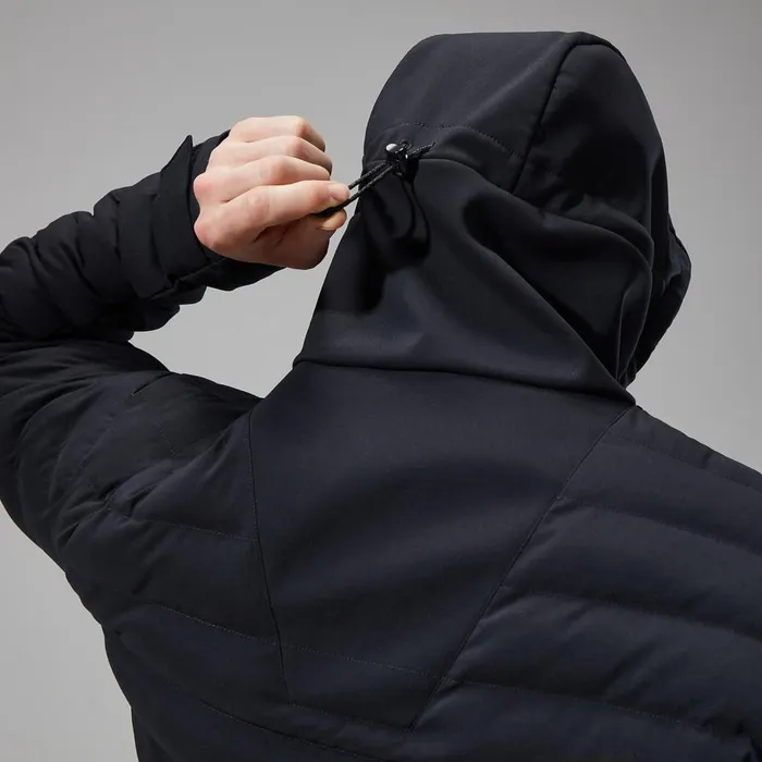 Insulated Men Berghaus Theran Hybrid Hooded Jacket 8211 Black