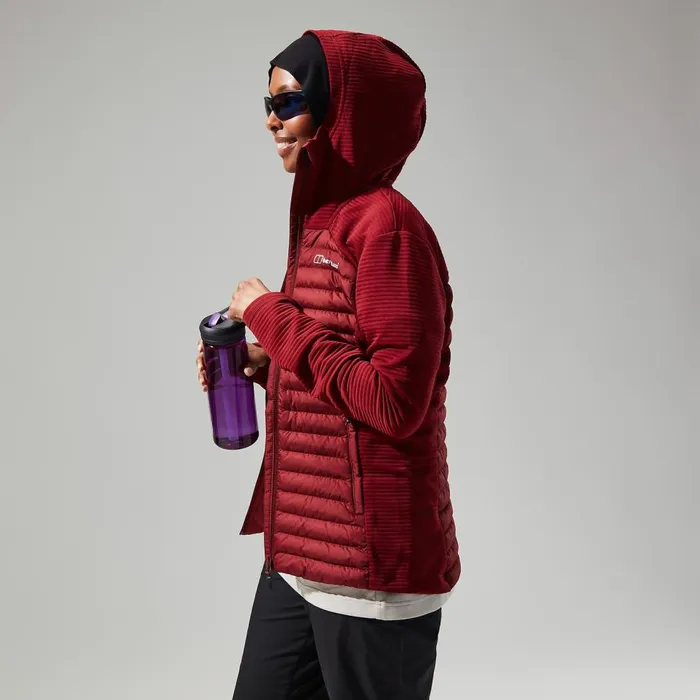 Insulated Women Berghaus Nula Hybrid Jacket 8211 Dark Red