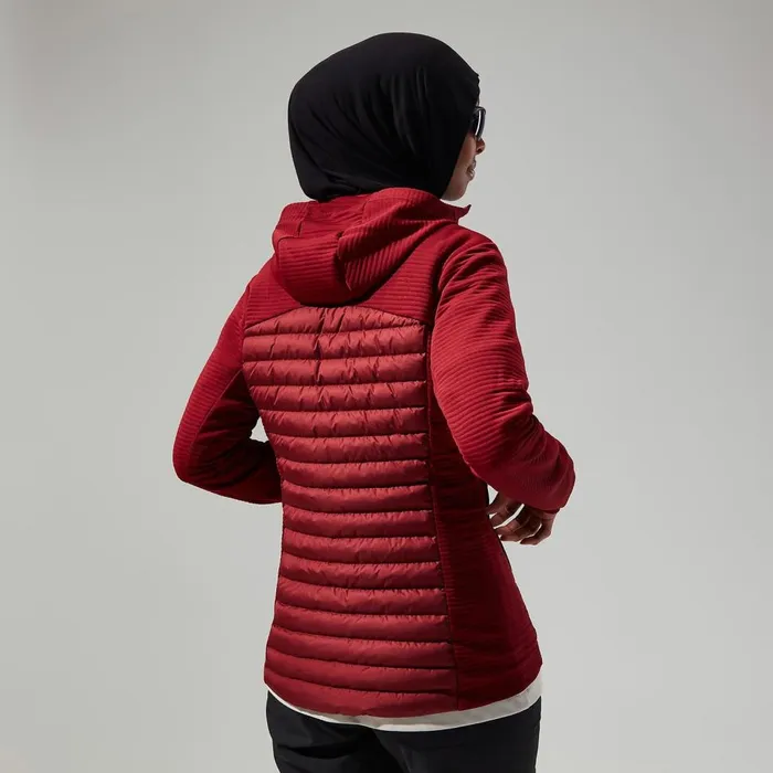 Insulated Women Berghaus Nula Hybrid Jacket 8211 Dark Red