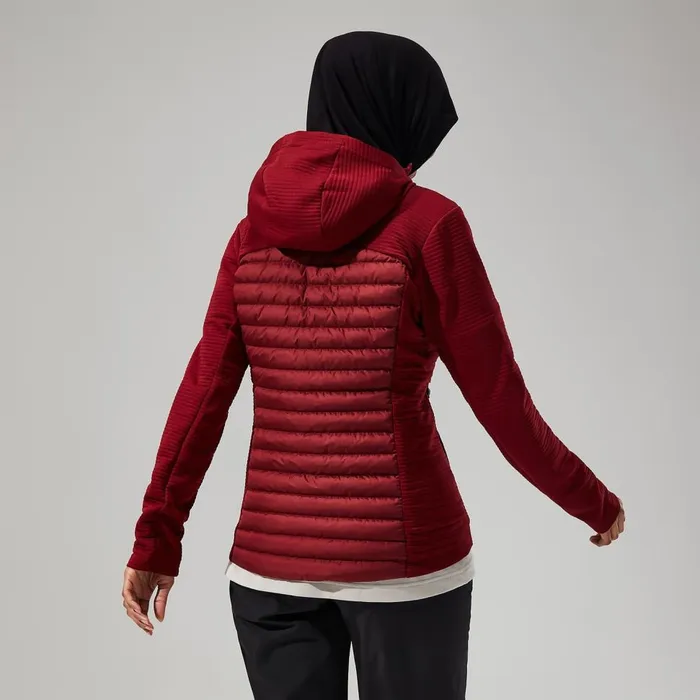 Insulated Women Berghaus Nula Hybrid Jacket 8211 Dark Red