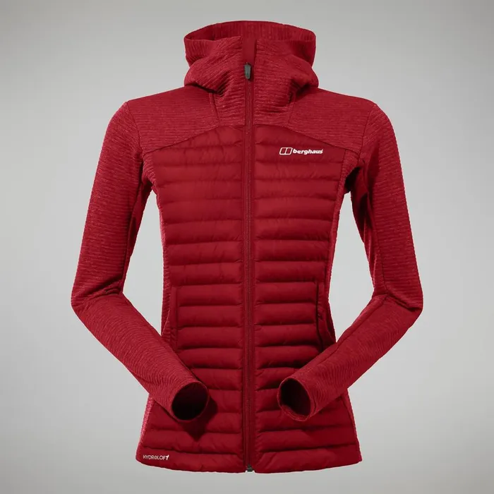 Insulated Women Berghaus Nula Hybrid Jacket 8211 Dark Red