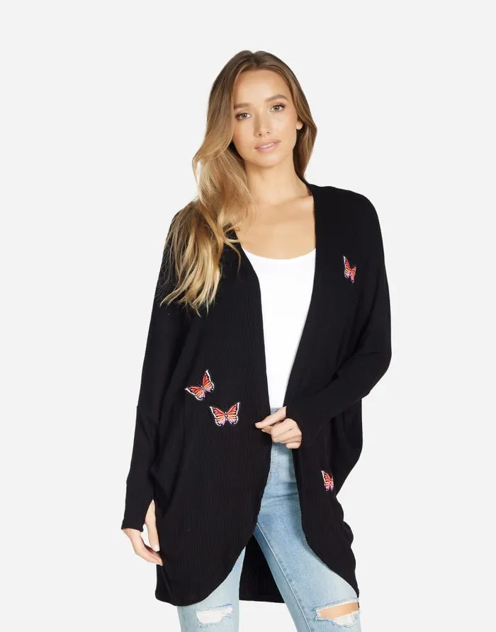 Irina Butterfly Wings Black Women Lauren Moshi Long Sleeve