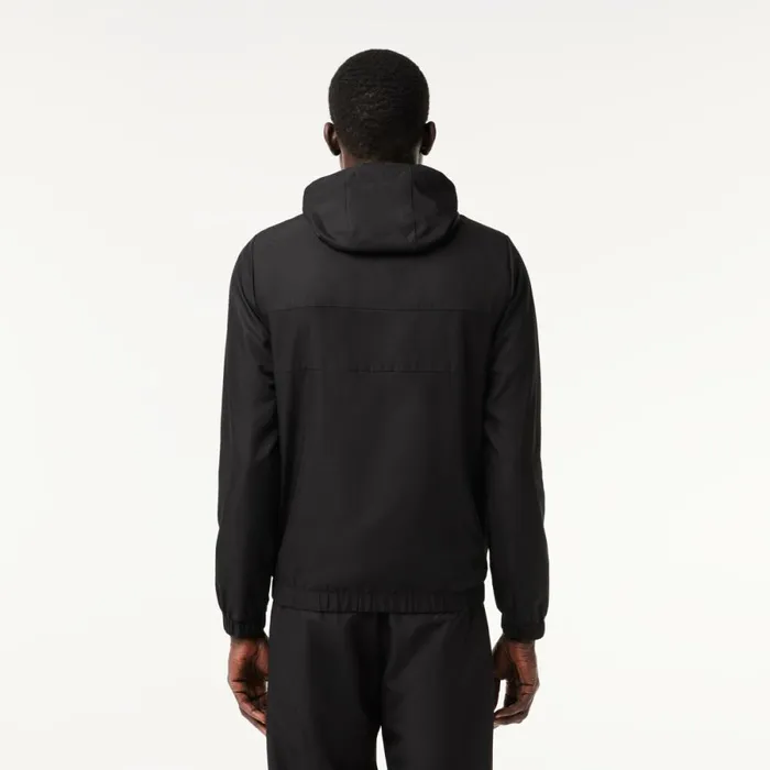 Jackets and Coats Men Lacoste Men039s Water Repellent ZipUp Tennis Jacket Black 8vm