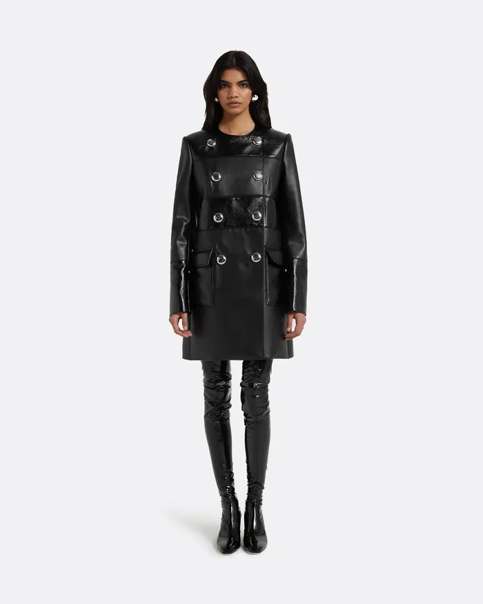 Jackets and Coats Safiyaa Women Nicolina Black Jacket Black