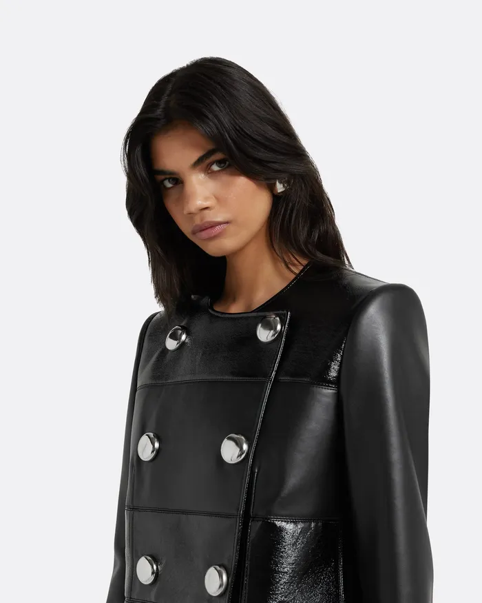 Jackets and Coats Safiyaa Women Nicolina Black Jacket Black