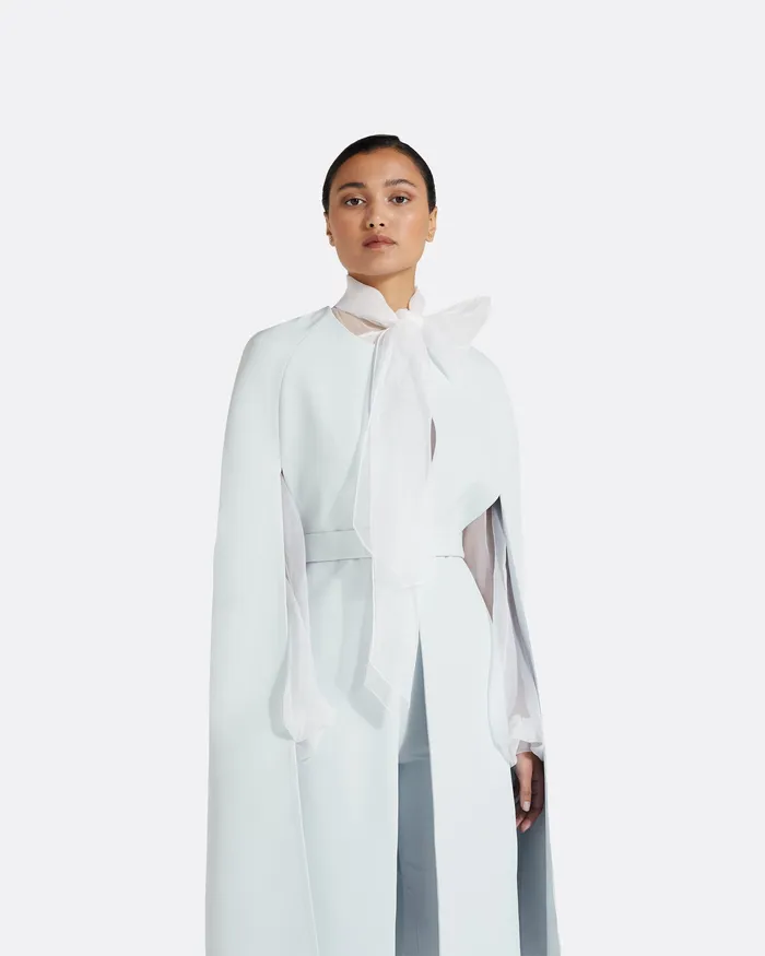 Jackets and Coats Women Carlota Ice Blue Coat Ice Blue Safiyaa