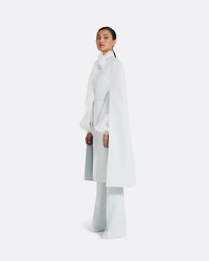 Jackets and Coats Women Carlota Ice Blue Coat Ice Blue Safiyaa