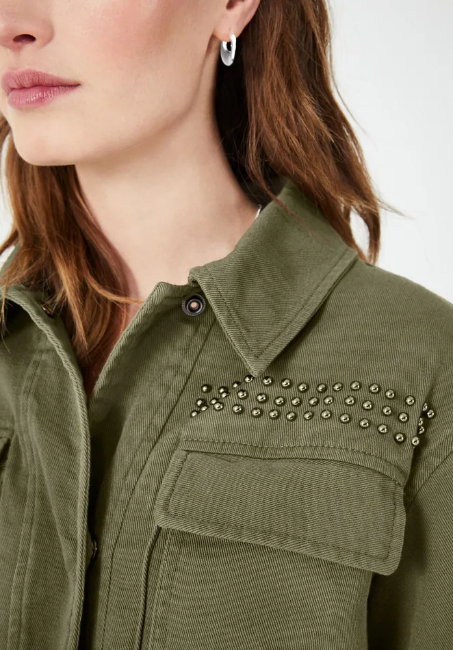 Jackets and Coats Women Hush Reid Cargo Jacket Khaki