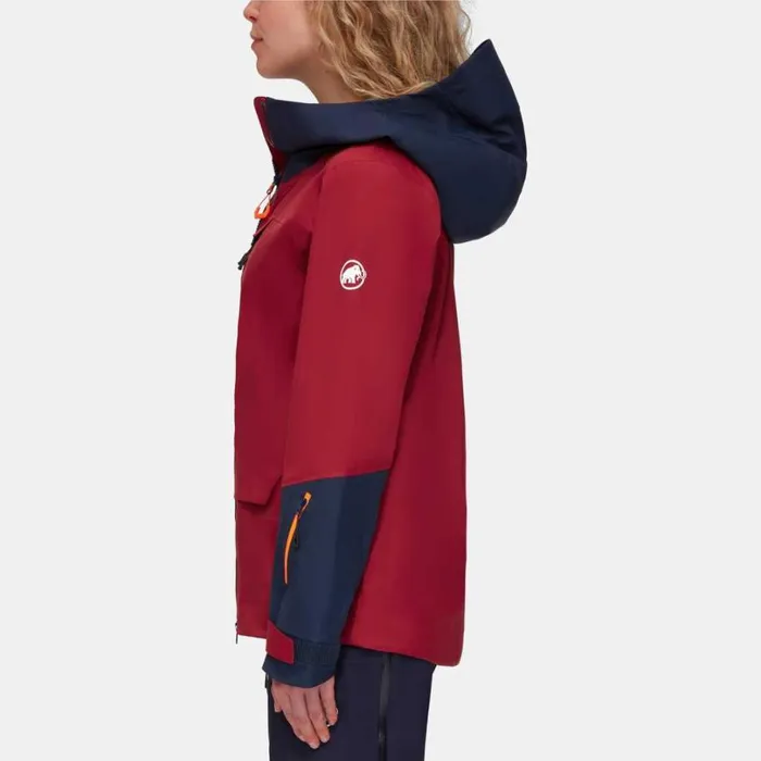 Jackets and Vests Women Mammut Haldigrat Air HS Hooded Jacket Blood Redmarine Jackets and Vests Women Mammut Haldigrat Air HS Hooded Jacket Blood Redmarine