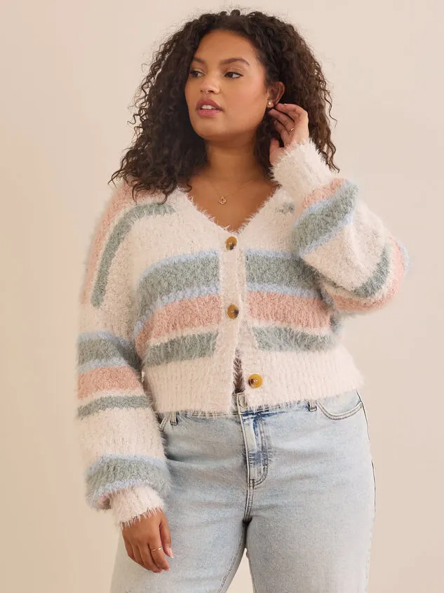 Janelle Striped Sweater Ivorycombo Women Altar039d State Sweaters Cardigans
