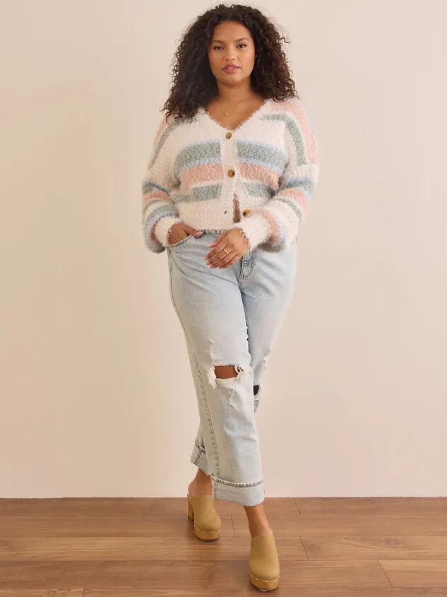 Janelle Striped Sweater Ivorycombo Women Altar039d State Sweaters Cardigans Janelle Striped Sweater Ivorycombo Women Altar039d State Sweaters Cardigans
