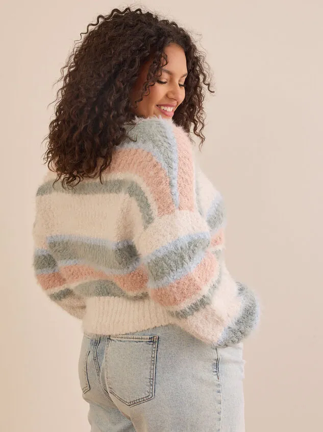 Janelle Striped Sweater Ivorycombo Women Altar039d State Sweaters Cardigans Janelle Striped Sweater Ivorycombo Women Altar039d State Sweaters Cardigans