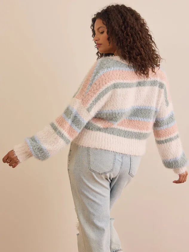 Janelle Striped Sweater Ivorycombo Women Altar039d State Sweaters Cardigans Janelle Striped Sweater Ivorycombo Women Altar039d State Sweaters Cardigans