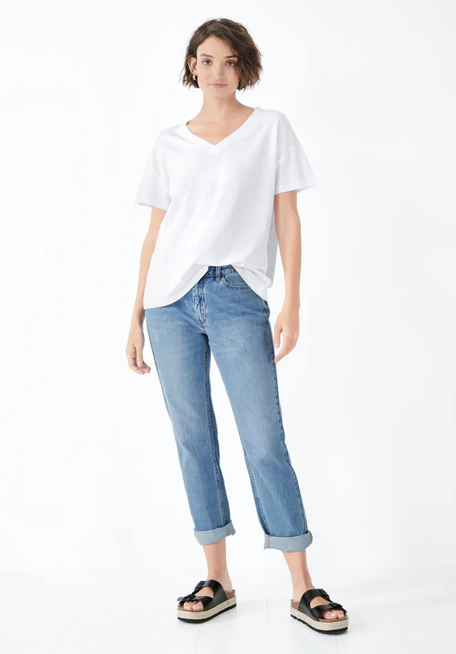 Jeans Women Hush Boyfriend Jeans Mid Authentic Blue