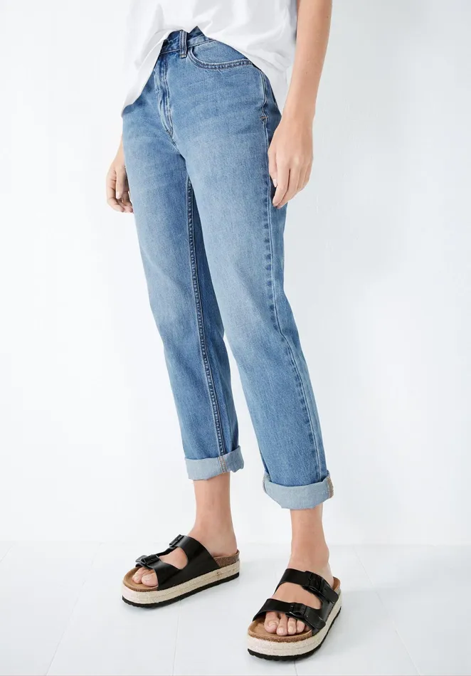 Jeans Women Hush Boyfriend Jeans Mid Authentic Blue