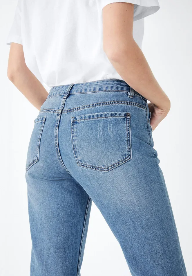Jeans Women Hush Boyfriend Jeans Mid Authentic Blue