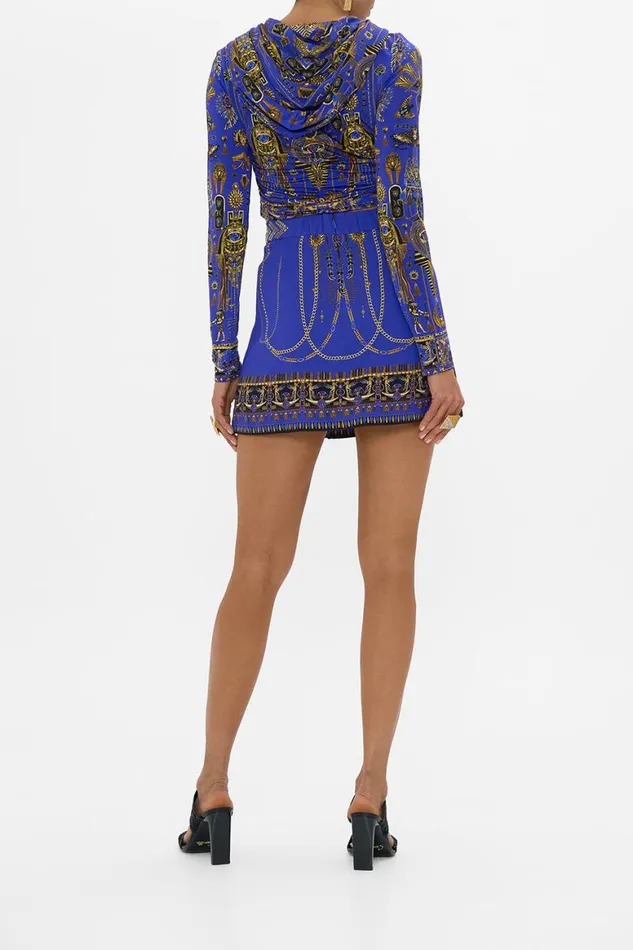 JERSEY DRAPE HOOD TOP MY FAIR PHARAOH My Fair Pharaoh Womens Camilla Long Sleeve Tops