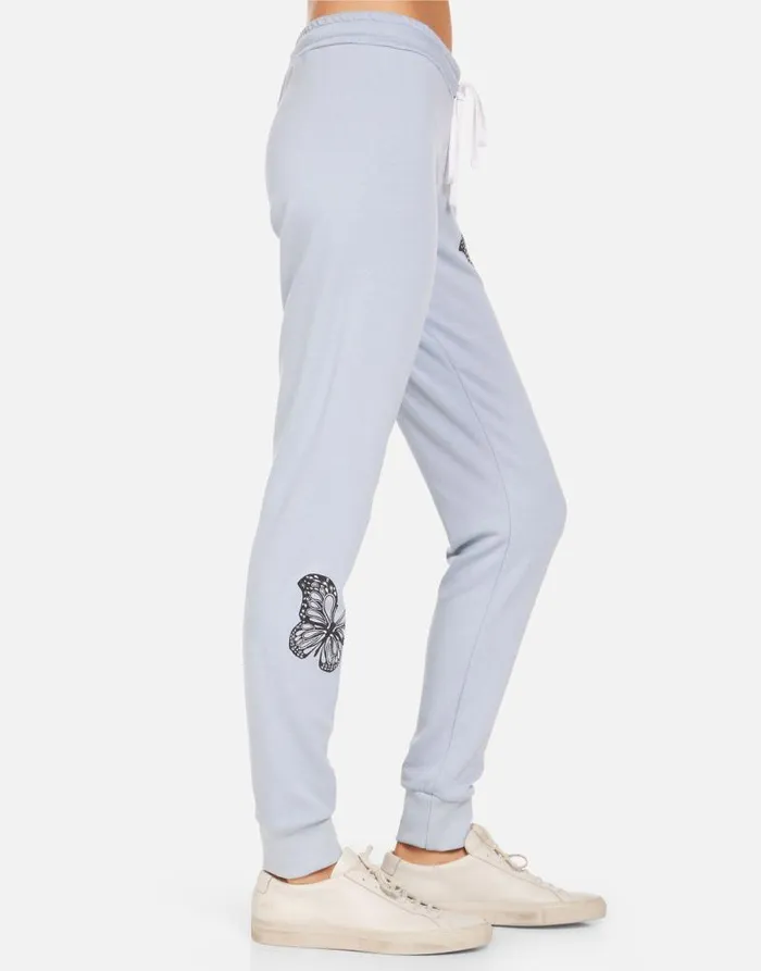 Jess Butterfly Hamsa Dusty Blue Women Lauren Moshi Long Sweatpants