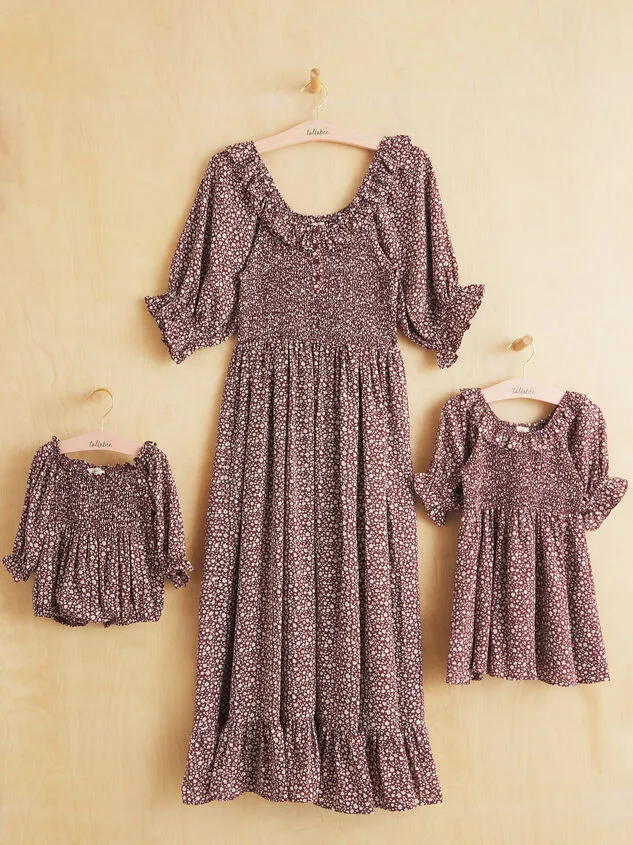 Jessa Floral Ruffle Neck Mama Dress Brown Women Altar039d State Mama Jessa Floral Ruffle Neck Mama Dress Brown Women Altar039d State Mama