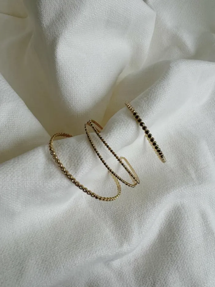 Jewelry and Accessories Bracelets Easy Clothes Black And Gold Riles Bracelet Black and Gold Jewelry and Accessories Bracelets Easy Clothes Black And Gold Riles Bracelet Black and Gold