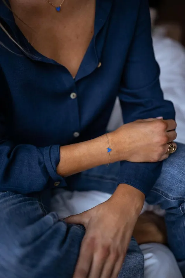 Jewelry and Accessories Bracelets Easy Clothes Golden And Blue Maiwen Bracelet