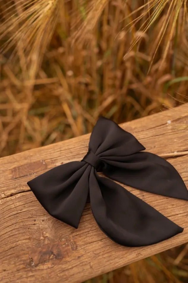 Jewelry and Accessories Hair Clips Easy Clothes Black Falla Bow Black Jewelry and Accessories Hair Clips Easy Clothes Black Falla Bow Black