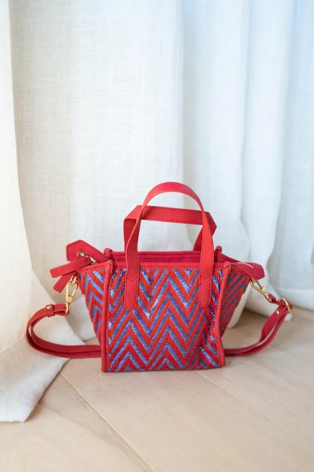 Jewelry and Accessories Handbags Easy Clothes Red And Blue Alfy Bag