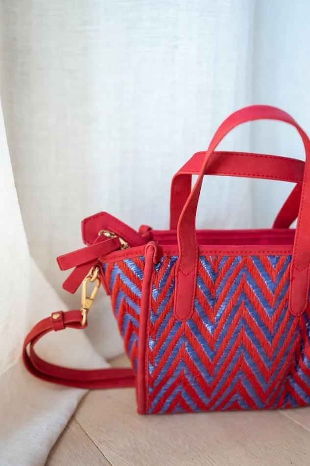 Jewelry and Accessories Handbags Easy Clothes Red And Blue Alfy Bag