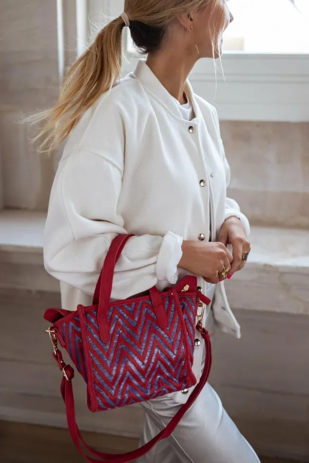 Jewelry and Accessories Handbags Easy Clothes Red And Blue Alfy Bag