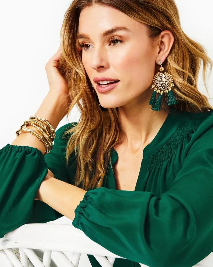 Jewelry WomenHome and Gifts Lilly Pulitzer Sea Dreamer Earrings Evergreen