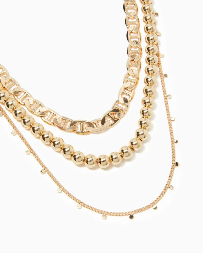 Jewelry Women Lilly Pulitzer Enchanted Oasis Necklace Gold Metallic