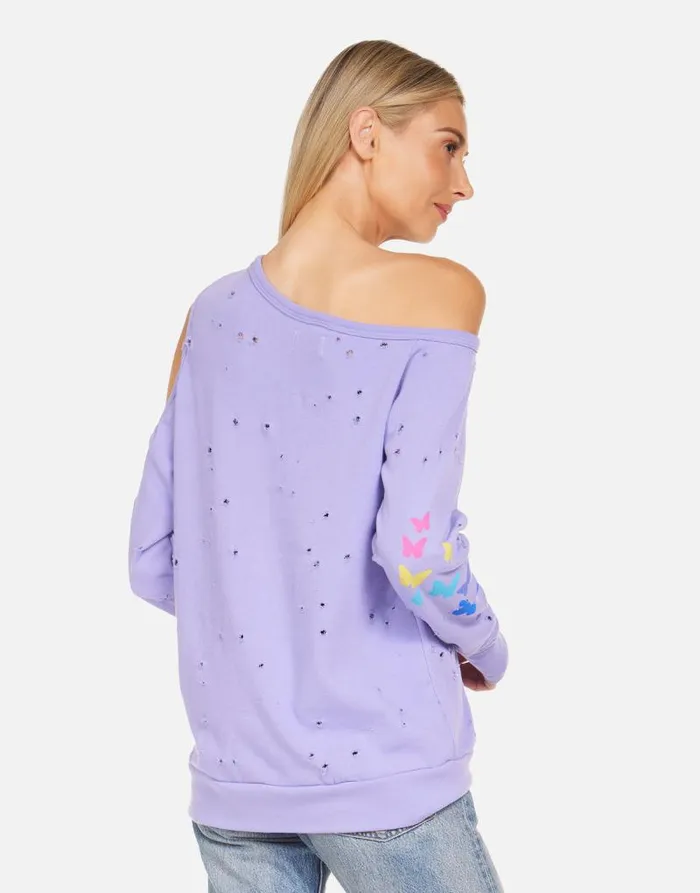 Joanna Shooting Star Purple Daze Women Lauren Moshi Long Sleeve