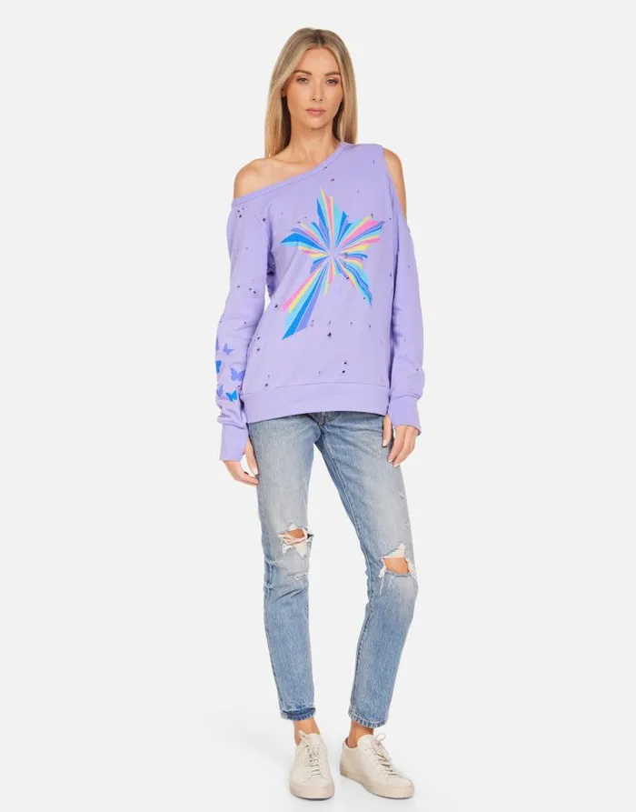 Joanna Shooting Star Purple Daze Women Lauren Moshi Long Sleeve