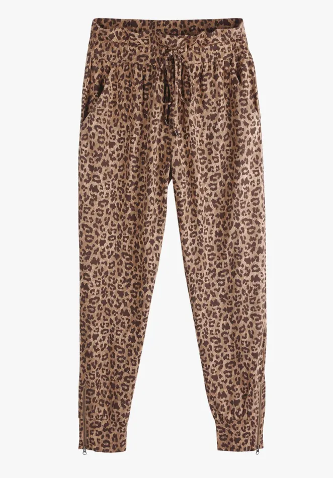 Joggers and Leggings Women Hush Amie Printed Jersey Joggers Leopard Print