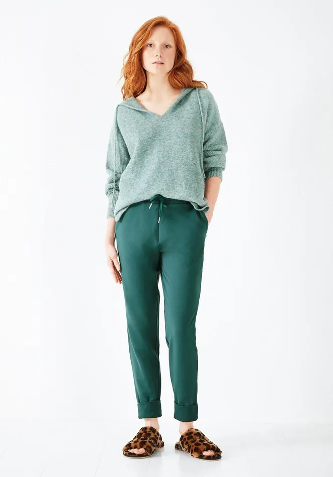 Joggers and Leggings Women Hush Laurel Relaxed Joggers Deep Atlantic Blue