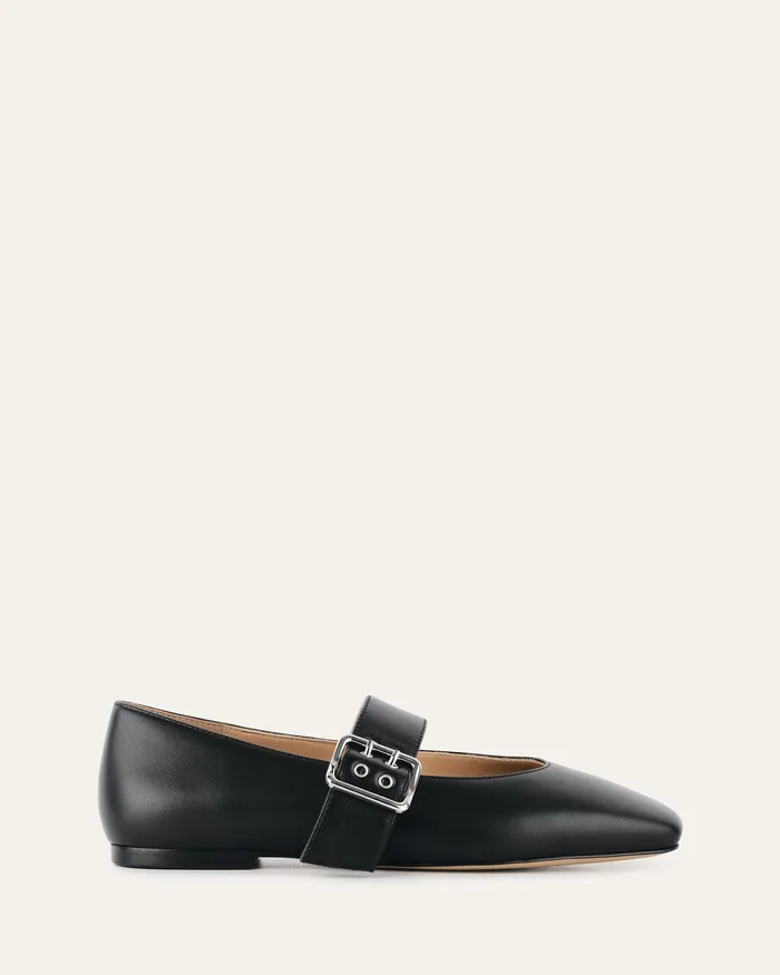 jomercer BALLET Women Sarah casual flats black leather