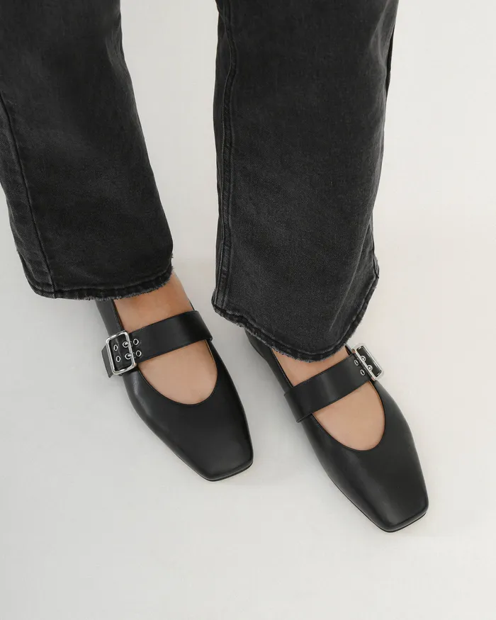 jomercer BALLET Women Sarah casual flats black leather jomercer BALLET Women Sarah casual flats black leather