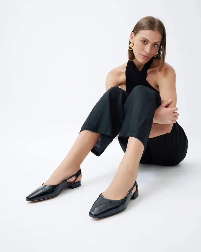 jomercer Larissa dress flats black patent Women DRESS jomercer Larissa dress flats black patent Women DRESS