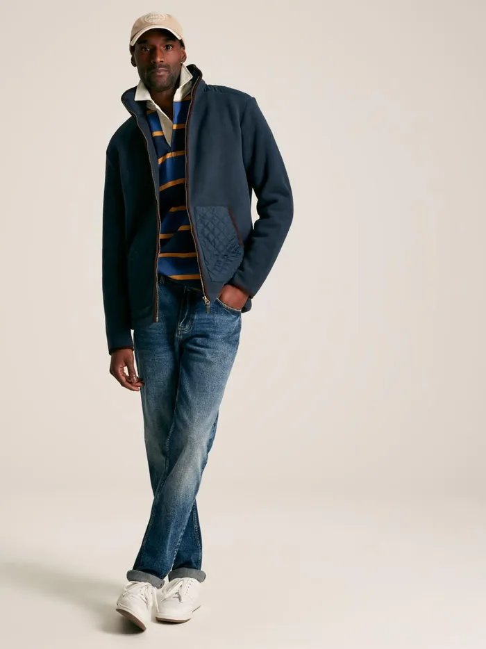 Joules Coats and Jackets Men Navy Full Zip Fleece Jacket