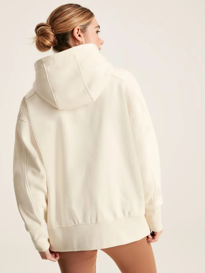 Joules Sweatshirts and Hoodies Women Cream Oversized Hoodie