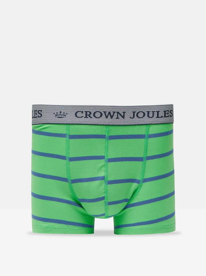 Joules Underwear Men Green Lucky Charm Cotton Boxer Briefs 2 Pack