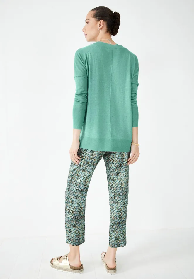 Jumpers and Cardigans Women Hush Bonnie VNeck Relaxed Jumper Soft Sage Green