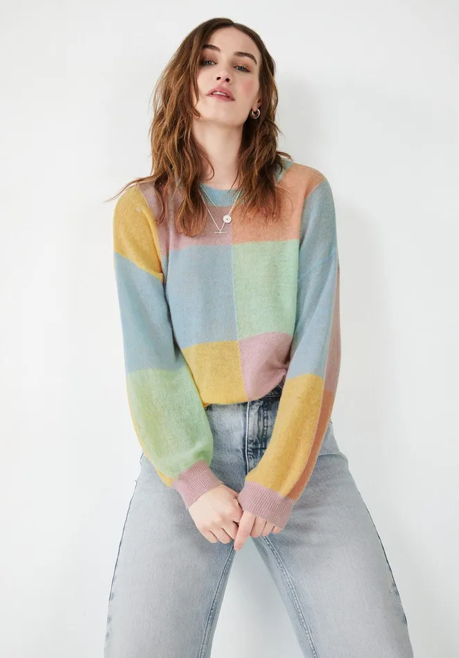 Jumpers and Cardigans Women Hush Colourblock Jumper Sorbet Multi