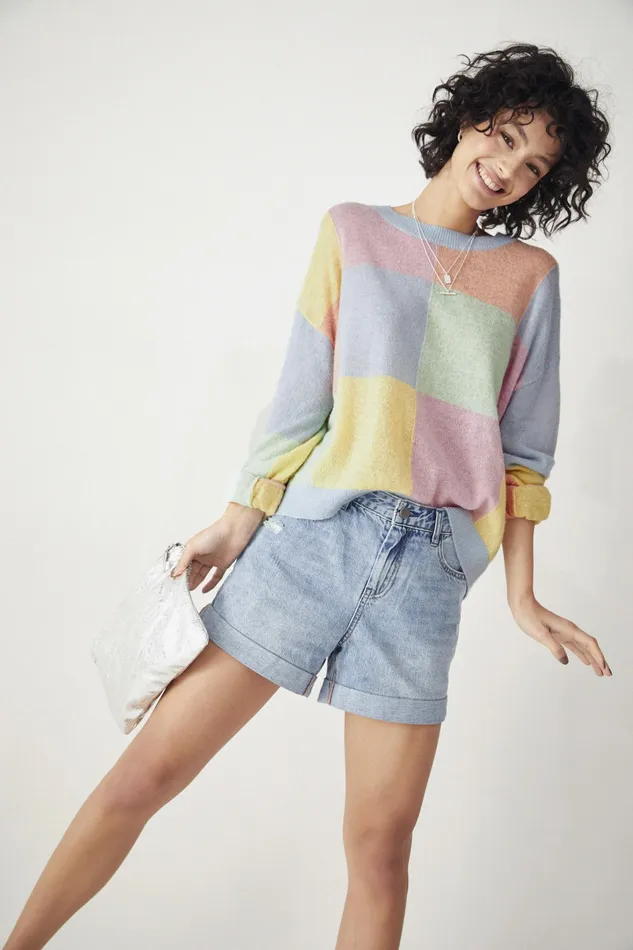Jumpers and Cardigans Women Hush Colourblock Jumper Sorbet Multi