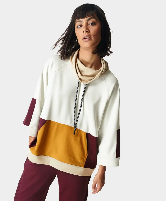 Jumpers Hoodies Women Mix It Up Colourblock Sweatshirt Lily White Multi Sweaty Betty