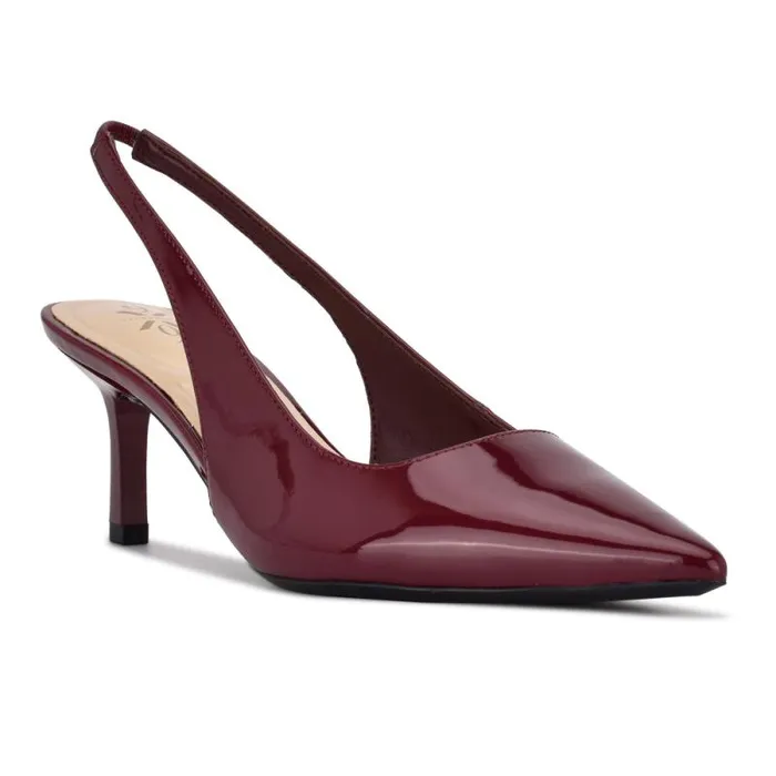 Kately 92159 Slingback Pumps Plum Patent Women Nine West Heels Kately 92159 Slingback Pumps Plum Patent Women Nine West Heels