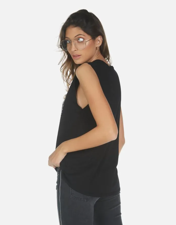 Kel Moshi Eagle Black Women Lauren Moshi Tanks