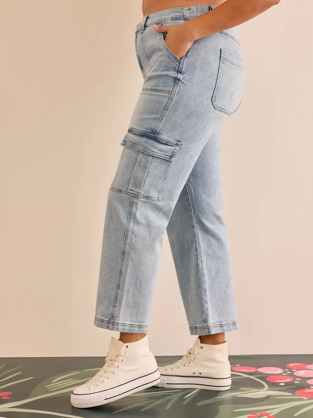 Kenzie Cargo Jean Lightwash Women Altar039d State Bottoms Kenzie Cargo Jean Lightwash Women Altar039d State Bottoms