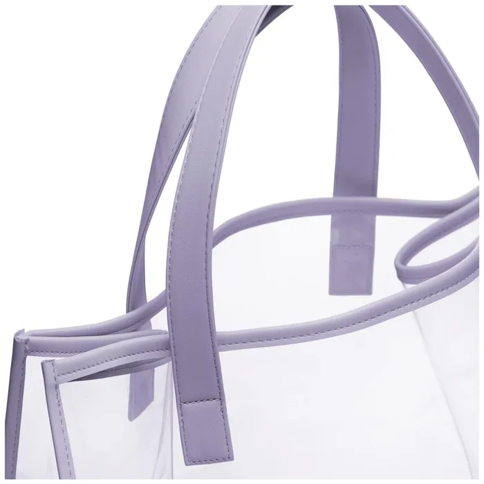 Kids Bags Woman TRANSPARENT SHOPPING BAG Shopping Bag GREY LILLA Superga Bags And Backpacks